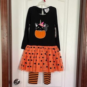 Black and Orange Cat Outfit